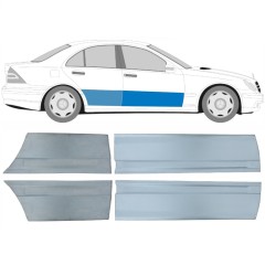 Reparationsplade dør foran + bag til Mercedes C-Class W203 2000-2007 / Venstre+Højre / Sæt 10672