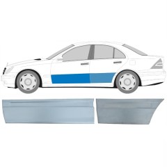 Reparationsplade dør foran + bag til Mercedes C-Class W203 2000-2007 / Venstre / Sæt 10674