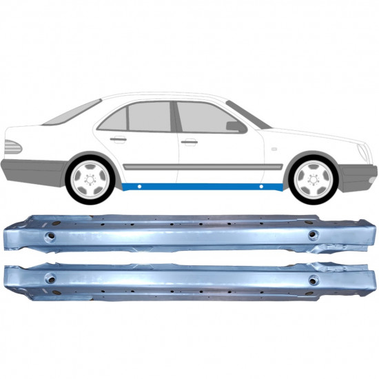 Dørpanel til Mercedes E-class 1995-2003 / Venstre+Højre / Sæt 10428