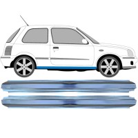 Dørpanel reparationsplade til Nissan Micra K11 1992-2003 / Venstre+Højre / Sæt 16148