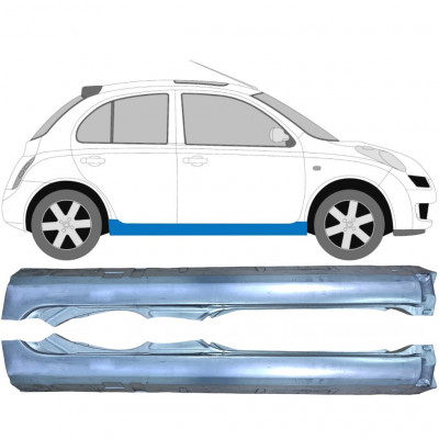 Dørpanel til Nissan Micra 2002-2010 / Venstre+Højre / Sæt 9628