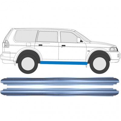 Dørpanel reparationsplade til Mitsubishi Pajero Sport 1996-2008 / Venstre = Højre (symmetrisk) / Sæt 10084