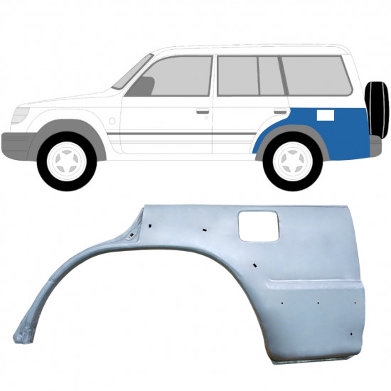 MITSUBISHI PAJERO 1991-1999 REPARATIONSDEL TIL BAGSKÆRM / VENSTRE