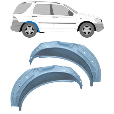 Bag hjulkasse indvendig reparationsplade til Mercedes M-Class ML W163 1998-2005 / Venstre+Højre / Sæt 16292