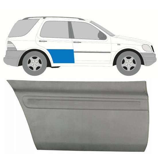 Reparationsplade til bagdør til Mercedes M-Class ML W163 1998-2005 / Højre 16090