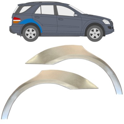 Bagskærm reparationspanel til Mercedes-Benz M-Class ML W164 2005-2011 / Venstre+Højre / Sæt 14931