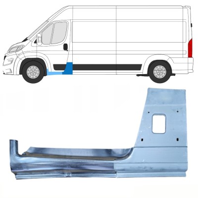 Reparationsplade til stolpe + dørpanel reparationsplade til Opel Movano 2021-2026 / Venstre 16472