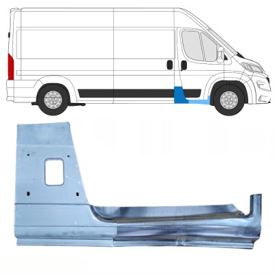 Reparationsplade til stolpe + dørpanel reparationsplade til Opel Movano 2021-2026 / Højre 16471