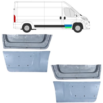 Reparationsplade dør foran indre og ydre til Opel Movano 2021-2026 16480