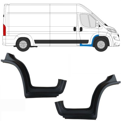 Bagskærmsreparationspanel med dørpanel reparationsplade til Opel Movano 2021-2026 / Venstre+Højre 16411