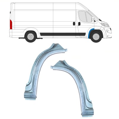 Forreste hjulkasse til Opel Movano 2021-2026 / Venstre+Højre 16400