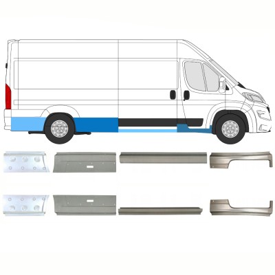 Reparationspanel sæt til Opel Movano 2021-2026 / Venstre+Højre 16470