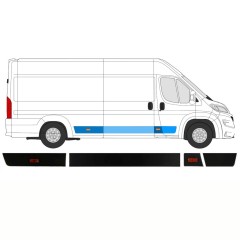 Sæt af sidelister til Opel Movano 2021-2026 / Højre / 14422