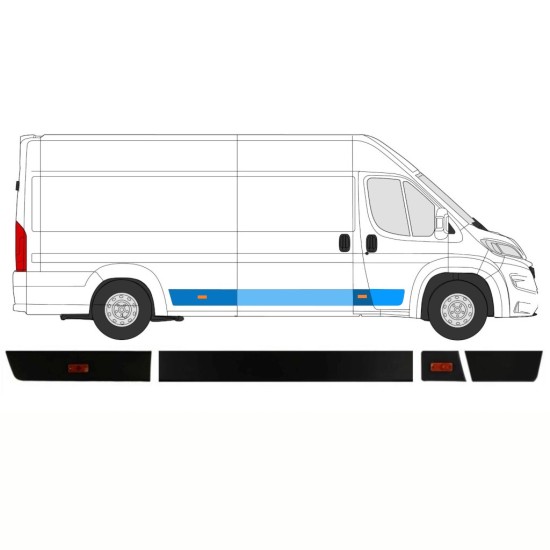 Sæt af sidelister til Opel Movano 2021-2026 / Højre / 14422