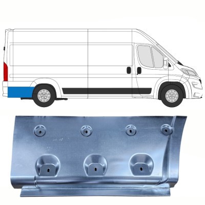 Bagskærm reparationspanel til Opel Movano 2021-2026 / Højre 16530