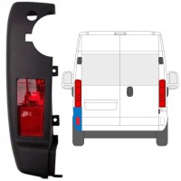 Bageste stødfangerhjørne med lampe til Opel Movano 2021-2026 / Venstre / Sæt 15773