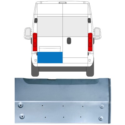 Reparationsplade til bagdør til Opel Movano 2021-2026 / Venstre 16515
