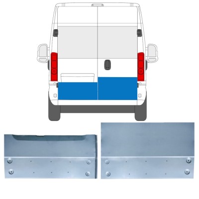 Reparationsplade til bagdør til Opel Movano 2021-2026 / Venstre+Højre 16516