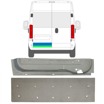 Reparationsplade til bagdør til Opel Movano 2021-2026 / Højre / Sæt 16518