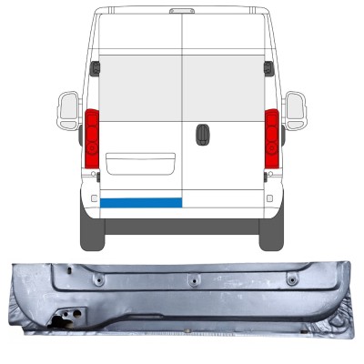 Reparationsplade til bagdør til Opel Movano 2021-2026 / Venstre 16505