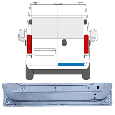 Reparationsplade til bagdør til Opel Movano 2021-2026 / Højre 16504