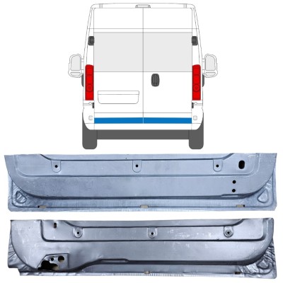 Reparationsplade til bagdør til Opel Movano 2021-2026 / Venstre+Højre 16506