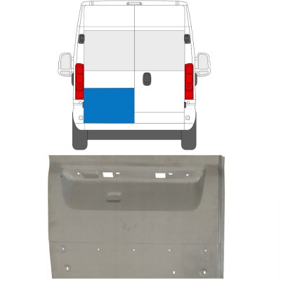 Reparationsplade til bagdør til Opel Movano 2021-2026 / Venstre 16503