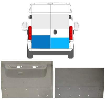 Reparationsplade til bagdør til Opel Movano 2021-2023 / Venstre+Højre / Sæt 16727