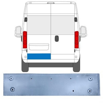 Reparationsplade til bagdør til Opel Movano 2021-2026 / Venstre 16513