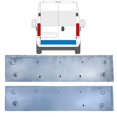 Reparationsplade til bagdør til Opel Movano 2021-2026 / Venstre+Højre 16514