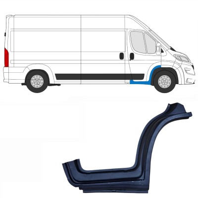 Reparationsdel til forreste dørtrin til Opel Movano 2021-2026 / Højre 16412