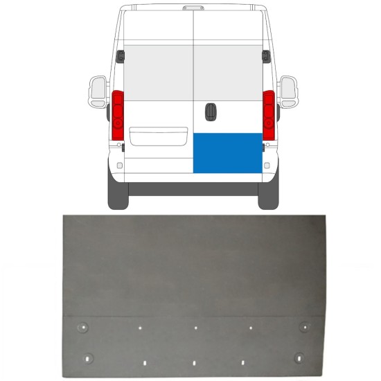 Reparationsplade til bagdør