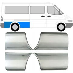 Bagskærm reparationspanel til Mercedes Sprinter 1995-2006 / Venstre+Højre / Sæt 9613