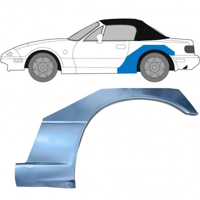 Bagskærm reparationspanel til Mazda MX-5 1989-1998 / Venstre 6695