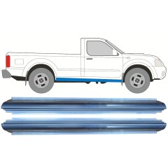 Dørpanel reparationsplade til Nissan Navara D22 1998-2005 / Venstre = Højre (symmetrisk) / Sæt 9927