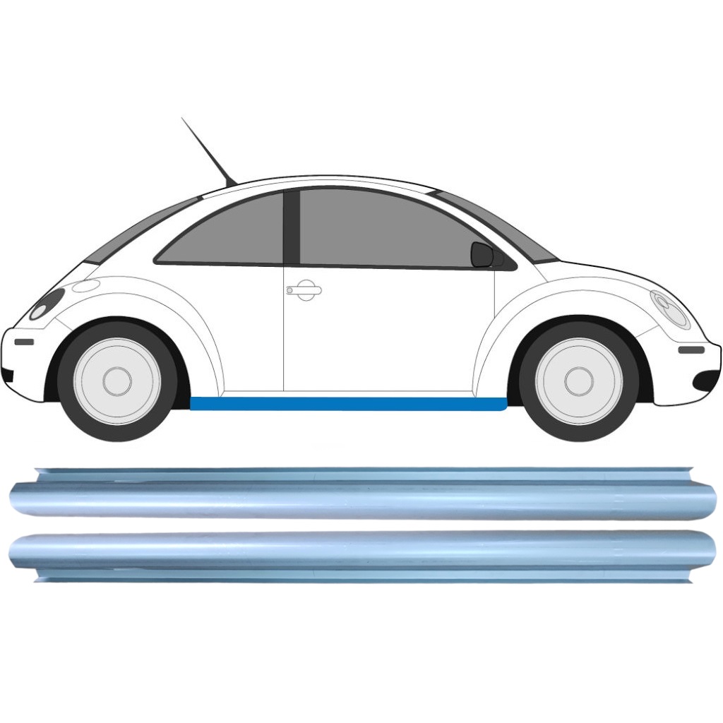Dørpanel Reparationsplade Til Volkswagen New Beetle 1998-2005 / Venstre+Højre / Sæt 9181