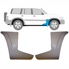 Nederste del af reparationsplade til forskærm til Nissan Patrol Y61 GY61 1997-2009 / Venstre+Højre / Sæt 9625