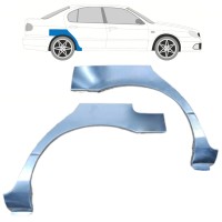 Bagskærm reparationspanel til Nissan Primera P11 1996-2001 / Venstre+Højre / Sæt 10632