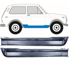 Dørpanel til Lada Niva 1976- / Venstre+Højre / Sæt 12041
