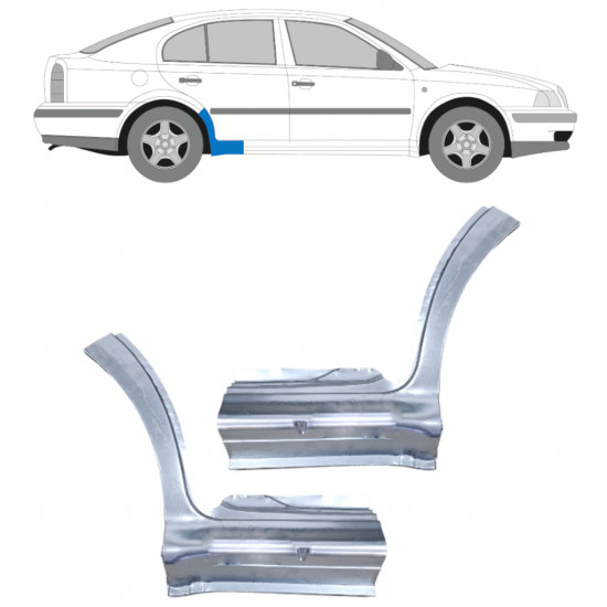 SKODA OCTAVIA 1996-2010 REPARATION AF KARMEN  / SÆT