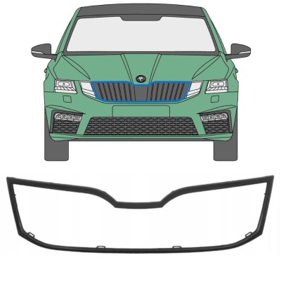 Grillramme til Skoda Octavia III 2017-2020 16207