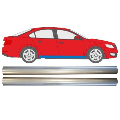 Reparationsplade til nederste del af dørpanel til Skoda Octavia III 2013-2020 / Venstre+Højre / Sæt 14827