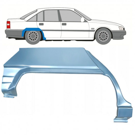 Bagskærm reparationspanel til Opel Omega A 1986-1993 / Højre 8072