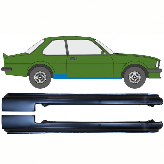 Dørpanel reparationsplade til Opel Ascona B 1975-1981 / Sæt 11074