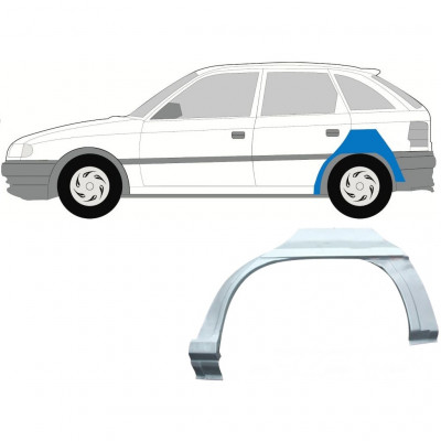 OPEL ASTRA 1991-2002 BAGKLAP BAGSKÆRM / VENSTRE