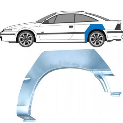 Bagskærm reparationspanel til Opel Calibra 1990-1997 / Venstre 6356