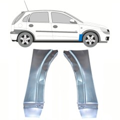 Skærmkant reparationsplade til Opel Corsa C 2000-2010 / Venstre+Højre / Sæt 10180