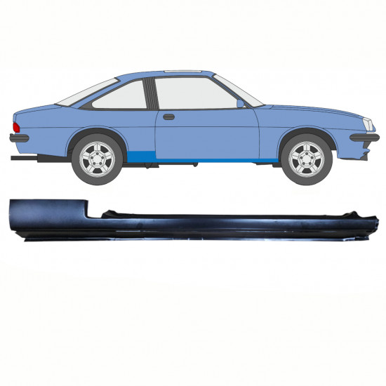 Dørpanel reparationsplade til Opel Manta B 1975-1988 / Højre /  8792