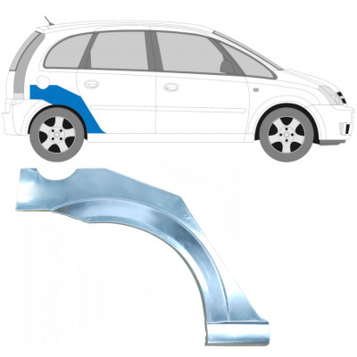 OPEL MERIVA 2003-2010 BAGSKÆRM / HØJRE