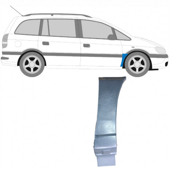 Skærmkant reparationsplade til Opel Zafira 1999-2005 / Højre 6094